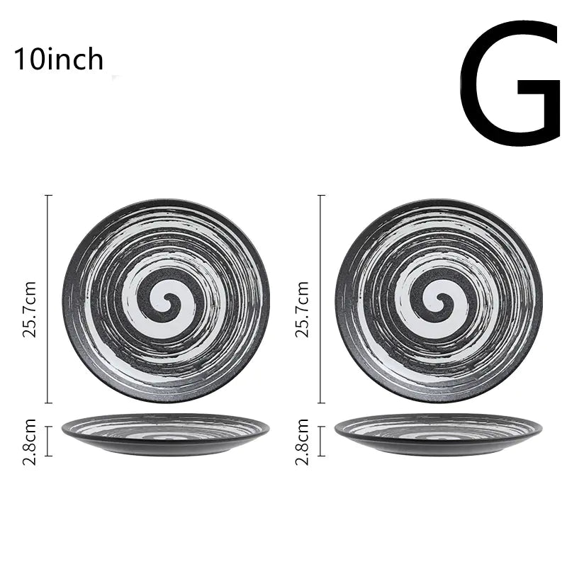 Japanese Ceramic Plates for Tableware Decor
