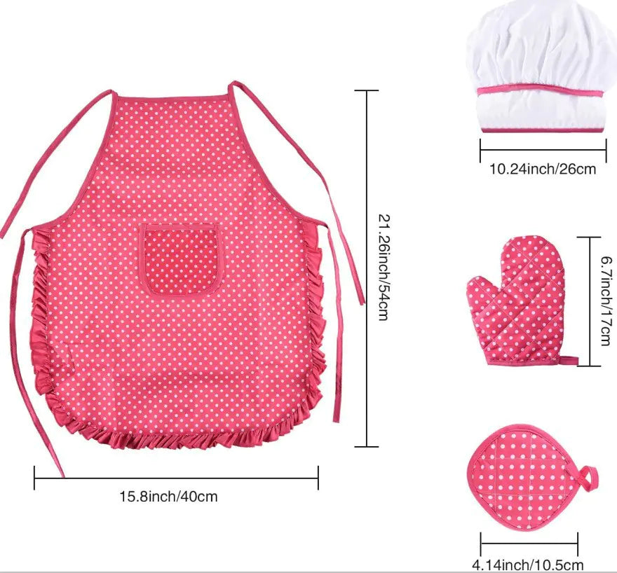 Kids Apron Baking Cooking Set 11 Pieces