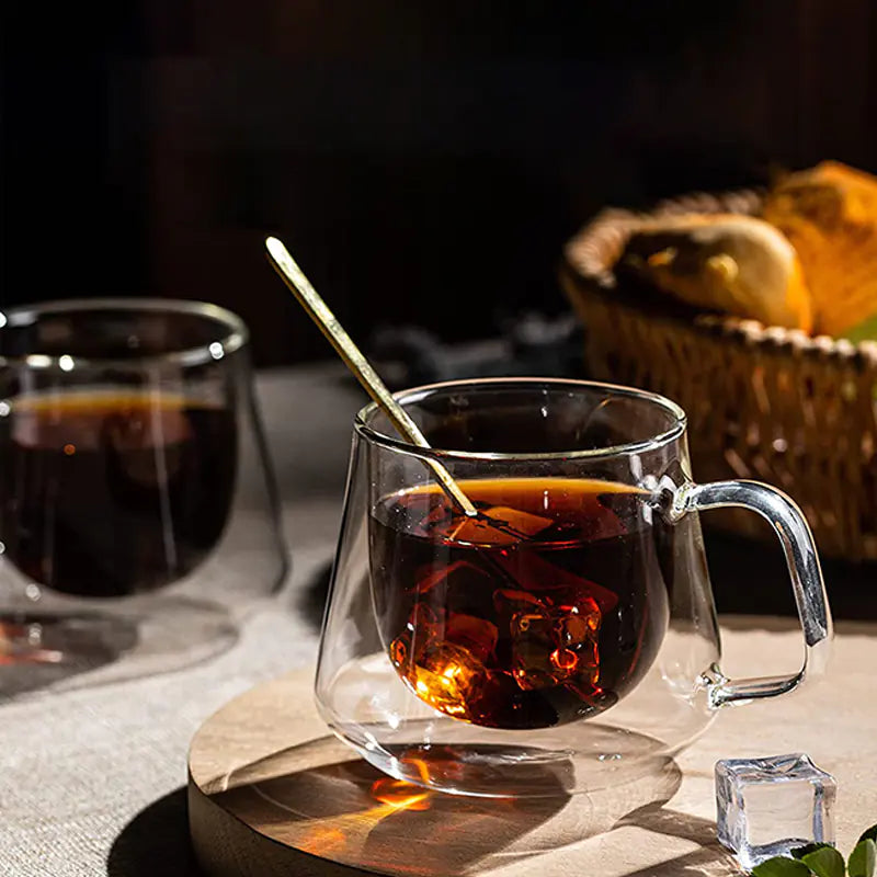 Double Glass Heat Resistant Coffee Cup Set