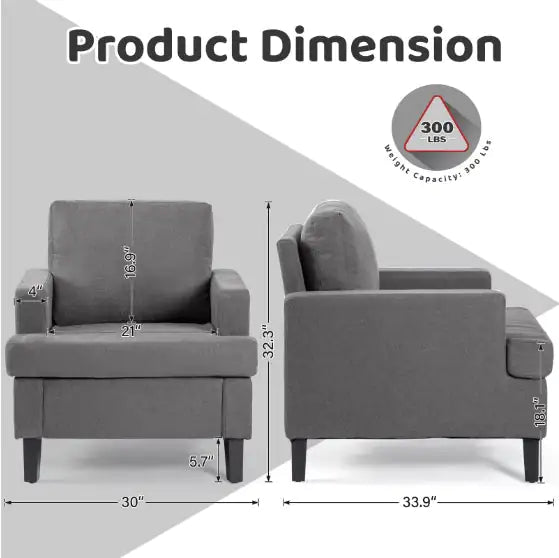 Upholstered Single Sofa Chair