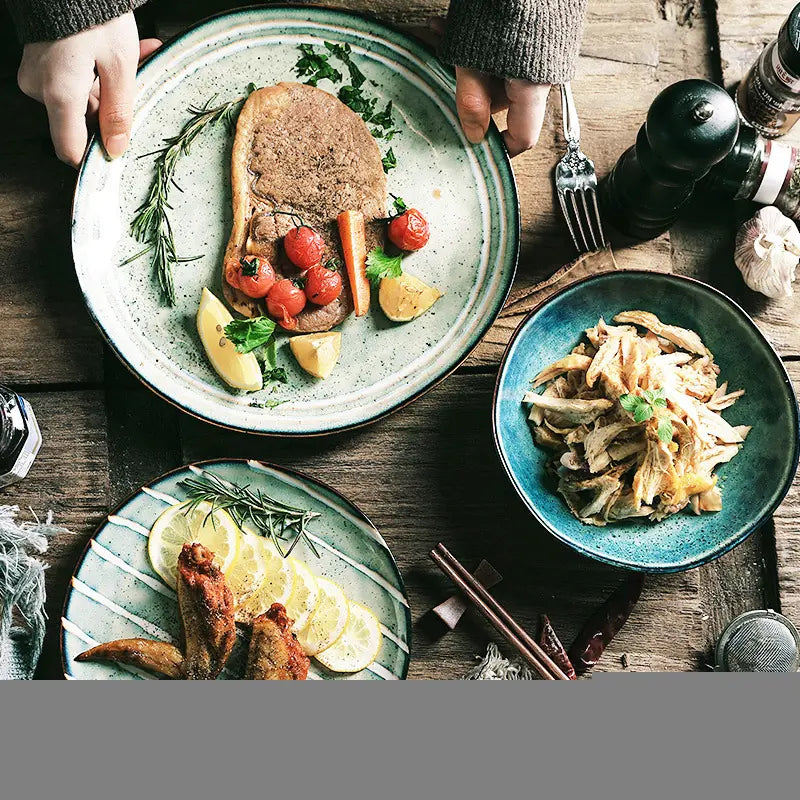 Luxurious Thin Ceramic Tableware Set
