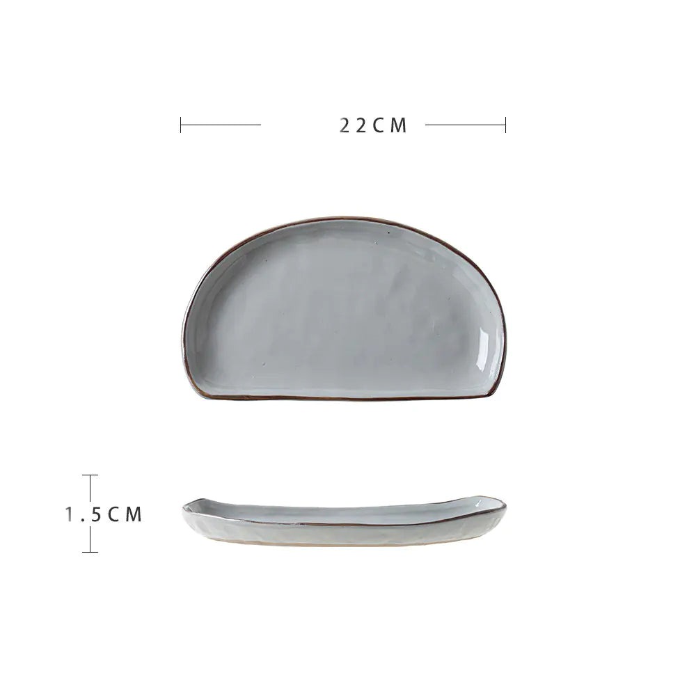 Minimalist Creative Ceramic Snack Platter for Home